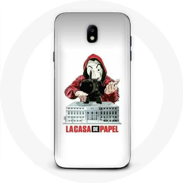Funda - Maniacase - Samsung Galaxy J7 2017 - Logo MáScara - Blanco - Flexible Blanco-image