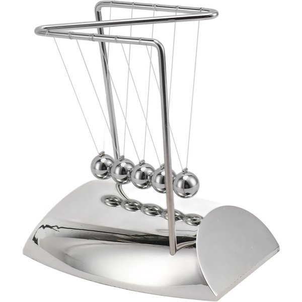 PéNdulo Con Forma De Z Juguete De Bolas De Acero Para Equilibrio Y OscilacióN Bolas Juguete De Movimiento Perpetuo Juguete CientíFico De FíSica Para NiñOs-image