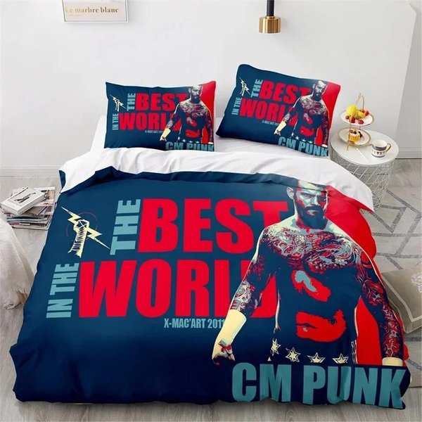 ImpresióN 3D Juego De Lucha Wwe Eaw ColeccióN De Ropa De Cama Funda NóRdica Colcha ColeccióN De Cama Funda De Colcha Funda De Almohada TamañO King Queen Twin NiñOs NiñAs 70X133Cm 2Pcs-image