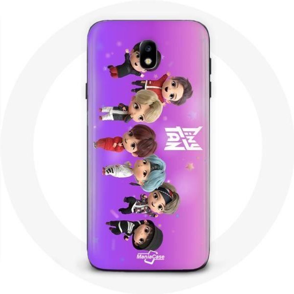 Funda Para Samsung Galaxy S5 BTS Tinytan AnimacióN PóSter RM Jin Suga J-Hope Jimin Jungkook Y V Mic Drop Baile-image