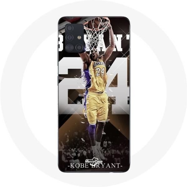 Funda - Maniacase - Samsung Galaxy A51 5G - Kobe Bean Bryant - Negra - Flexible Negro-image