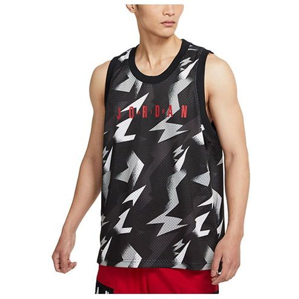 Chaleco De Baloncesto Transpirable Para Entrenamiento Jordan Con Estampado En Contraste De Letras Y NúMeros Para Hombre Negro CZ4740-010 Xxxl Black-image