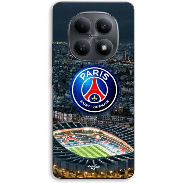 Etui Na Telefon - Maniacase - Xiaomi Redmi Note 15 5G - Silikon Tpu - Czarne - WzóR Psg WieżA Eiffla Czarny-image