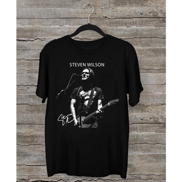 Nueva Camiseta Firmada DE Steven Wilson Todas Las Tallas S-5XL BT1074 Camiseta Unisex M Gray-image