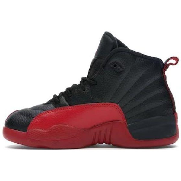 Air Jordan 12 Retro PS Flu Game 2016 Buty DziecięCe Czarne Varsity-Red 151186-002 US 12C-image