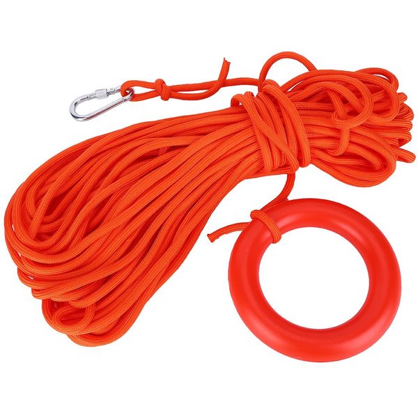 Cuerda Flotante De Nylon De 8Mm Para Salvavidas, Cuerda De Seguridad Para Snorkel, Barco, Buceo, NatacióN, Rescate De Socorrista Red-image