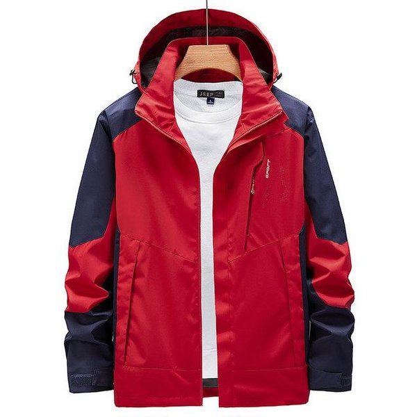 Plus Rozmiar 8Xl Rozmiar 8Xl 7Xl 6Xl MęSka Wodoodporna Kurtka MęSkie Kurtki Outdoorowe DużE Jesienne Zimowe Wiatroszczelne Znosić WiatróWki PłAszcz MęSki Xxxxxl-image