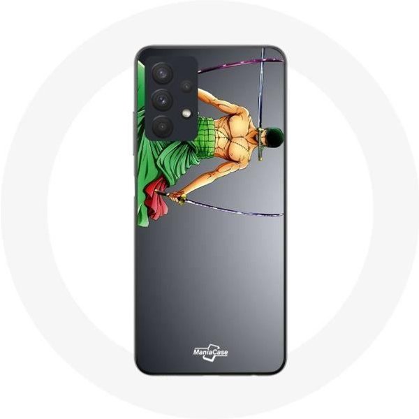 Funda - One Piece - Samsung Galaxy A32 5G - Manga Zoro - Flexible - Blanco-image