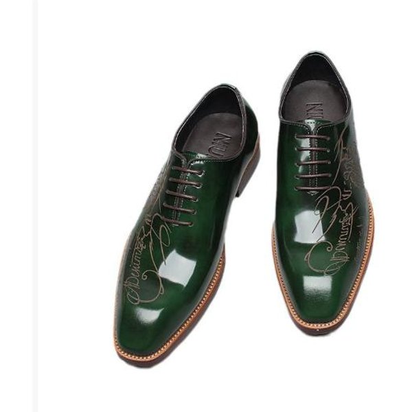 MęSkie Buty Formalne Luksusowe RęCznie Robione Wygodne Prawdziwa SkóRa Projektant ŚLubne Buty MężCzyzna 43 Black-image