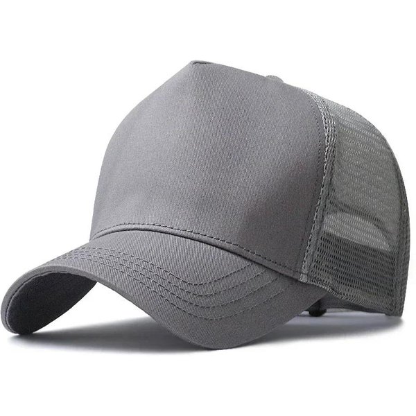 Talla Grande XXL 60-65 Cm Gorra De BéIsbol De Malla Primavera Verano Exterior Ajustable Snapback De Copa Alta Informal ProteccióN Solar Gorra De Pico De Pato Xxl60-65Cm Gray-image