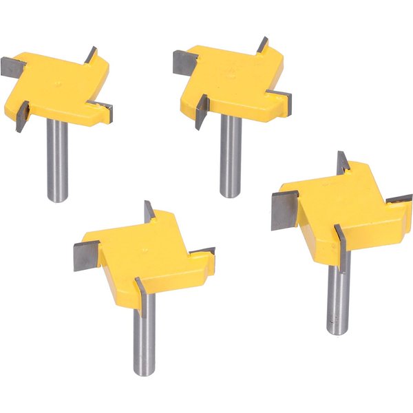 Fresa Para Nivelar Superficies VáStago De 1/4 4 Filos Con Punta Para Aplanar Losas CNC Fresadora Para CarpinteríA-image