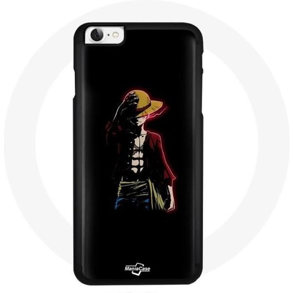 Funda - Maniacase - Iphone 6 - Manga Anime One Piece Luffy - Flexible - Negra Negro-image