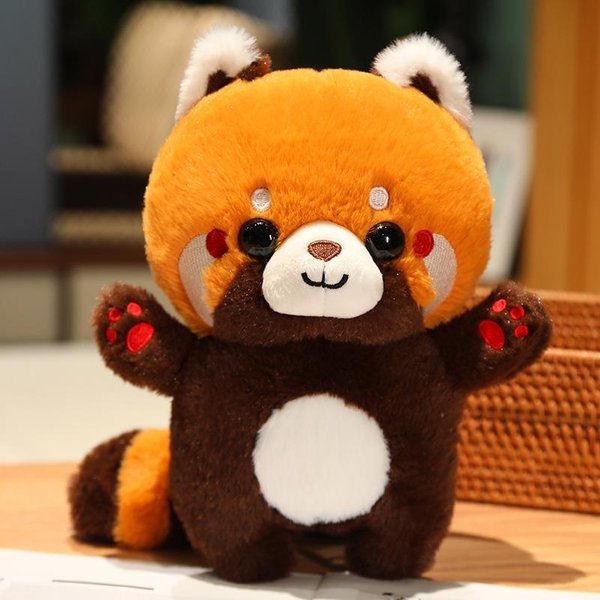 30 Cm Uroczy Szop Szop Pracz Czerwono-BrąZowy Panda Czerwona StróJ Cosplay Pluszowa Zabawka Pluszowe Zwierzę MięKka Poduszka Prezent Urodzinowy Dla Dzieci About 30Cm Orange-image
