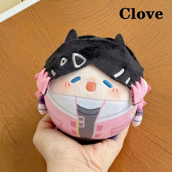 Lindo Huevo Redondo De 10 Cm Forma De Huevo Cosplay Anime Juego Valorant Omen / Gekko Y Clove Juguetes De Peluche Llavero Colgante De Bolso MuñEco De Peluche About 10Cm-image