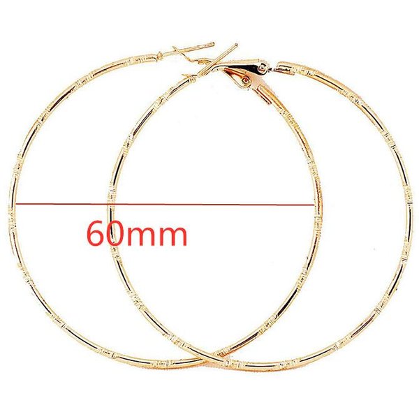 Kolczyki KołA 40Mm 60Mm 70Mm 80Mm Przesadne DużE GłAdkie Kolczyki KołA Brincos Proste Imprezowe OkrąGłE PęTle BiżUteria Dla Kobiet Beige-image