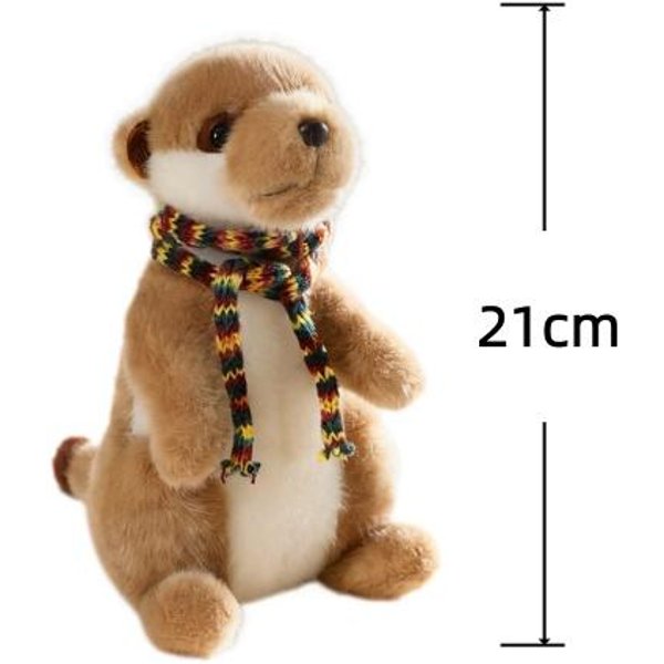 Pluszowe Zabawki Surykatki Urocze Symulowane ZwierząTko Lalki Zabawki Hobby Kolekcja Zabawki Dla Dzieci Kreatywny WystróJ Domu Zabawki Urodzinowa Niespodzianka Prezent-image
