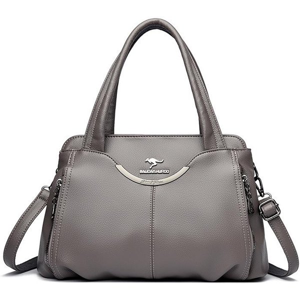 Nuevo Bolso Bandolera Para Mujer, De Gran Capacidad, Para Madres De Mediana Edad, Bolso De Hombro Para Mujer Gray-image
