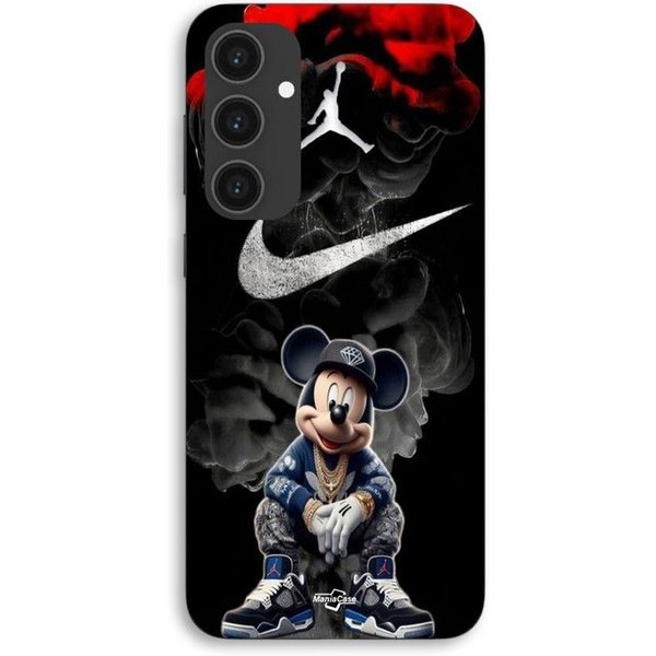 Coque De TéLéPhone - Maniacase - Samsung Galaxy S25 - Silicone TPU - Noir - Mickey Jordan Czarny-image