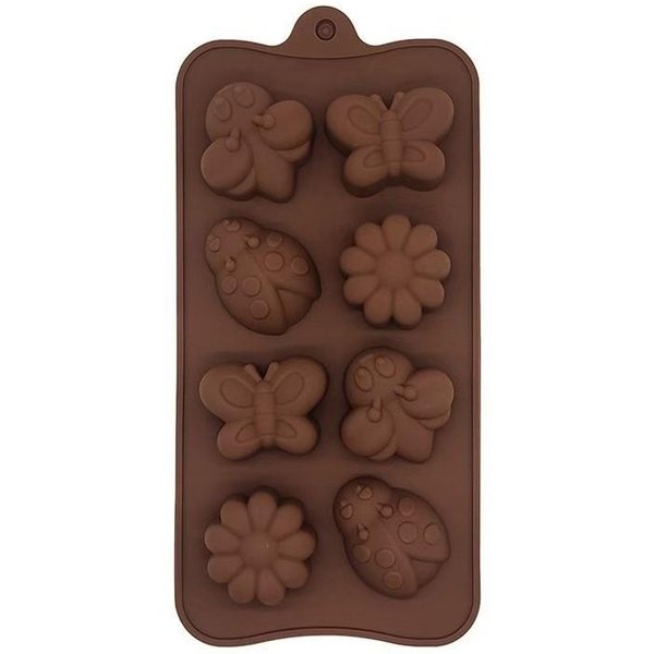 Moldes De Silicona De Animales Insectos Dulces Molde Herramienta Para Hornear Pasteles Gelatina PudíN Chocolate 3D Hielo Resina Molde Café-image