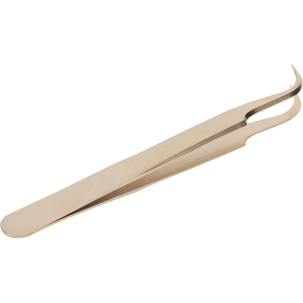 Pinzas Para PestañAs De Acero Inoxidable, Pinzas Profesionales Para Extensiones De PestañAs, AplicacióN Para UñAs Con Perlas-image