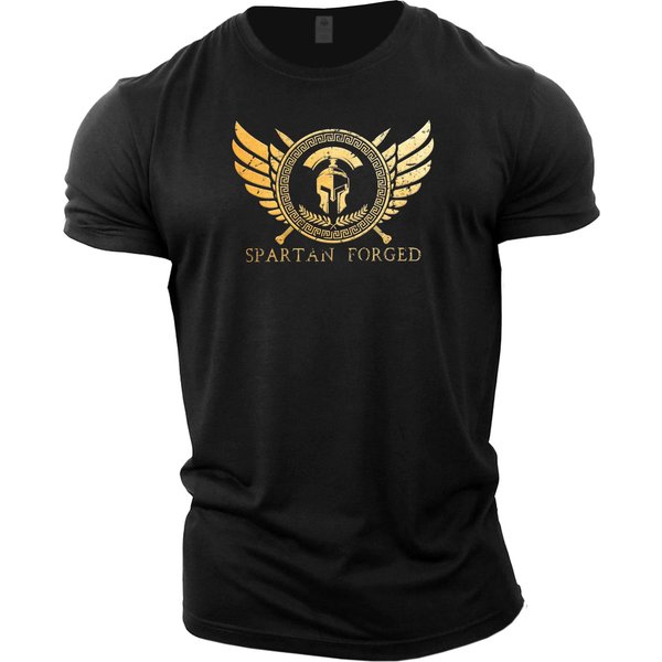 Retro Spartan T-Shirty MęSkie Ubrania Y2K Lato KróTki RęKaw Koszulki MęSkie Casual Topy O-Neck Oversized T Shirt SiŁOwnia MęSka Odzież 3XL-image