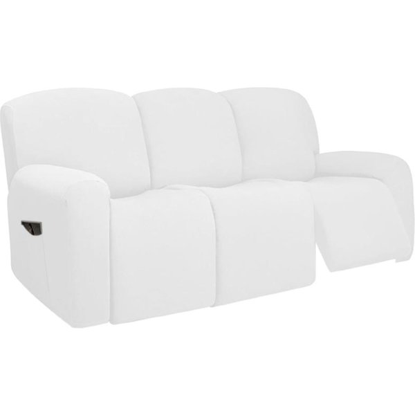 Funda EláStica Seccional Reclinable De 3 Plazas Con Fondo EláStico Suave Lavable Protector De Muebles Para Mascotas Cubre Sofá 3 Seat-image
