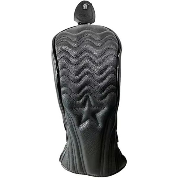 Funda Impermeable Para Maderas De Golf Cuero PU Protector De Palo De Golf Funda Para Cabeza De Golf Deportes Al Aire Libre Hybrid Black Gray-image