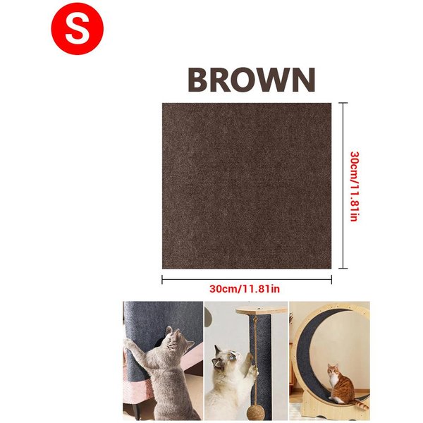 Sofa Anti Cat Scratch Mata Dla Kota Szlifowanie Wspinaczka Rama Sofa Ochrona Samoprzylepny Dywan Koty Drapaczka Zabawki Dla KotóW Black-image