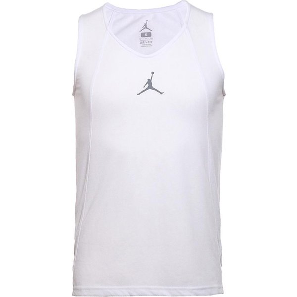 Camiseta De Baloncesto Jordan De Secado RáPido Para Hombre Tops Blanco 789481-100 S White-image