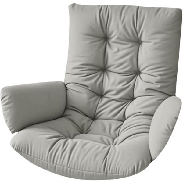 CojíN Impermeable Para Silla Huevo Engrosado Para Patio Silla Colgante De Cesta CojíN Para Silla Huevo Con Reposabrazos Para Columpio De Cesta Interior Exterior 120 Cm Gris Claro-image