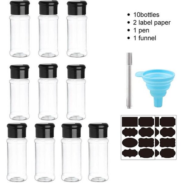 5/10/15/20 Tarros Para Especias, Salero Y Pimentero, Tarro Para Condimentos, Organizador De Especias, Condimento De PláStico Para Barbacoa, Utensilio De Cocina-image