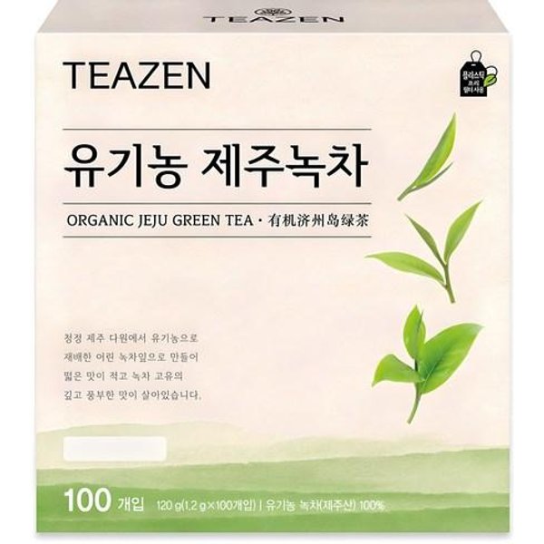 Teazen Organiczna Zielona Herbata Z Jeju 1,2 G X 40 Torebek Herbaty 100 Tea Bags-image