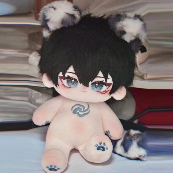 20 Cm Anime Honkai Star Rail Dan Heng Przebranie Pluszowa Lalka KreskóWkowa Pluszowa Lalka CiałO Ubranka Dla Lalki Cosplay Figurki Lalki Zabawki With Skeleton-image