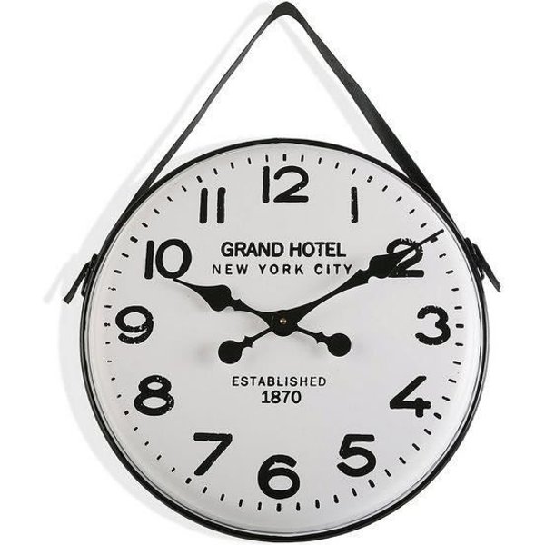 Reloj De Pared Vredenburg - 40 X 5 X 40 Cm - Metal - Blanco - Versa-image