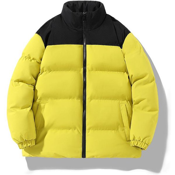Chaqueta De AlgodóN Acolchado Con Cuello Alto De Retazos Para Hombre, Tendencia De Invierno, Abrigo Holgado, Abrigo De AlgodóN Acolchado Grueso Y CáLido, Chaqueta De AlgodóN Acolchado De Grafeno 5XL Black-image