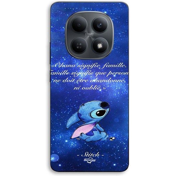 Funda Para Xiaomi Redmi Note 15 5G Stitch Disney Stitch Lindo Ohana Significa Familia Maniacase Negro-image