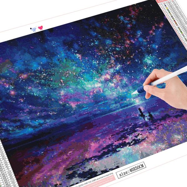 Pintura De Diamantes DIY 5D Taladro Completo Paisaje Bordado De Diamantes 20X30CM-image