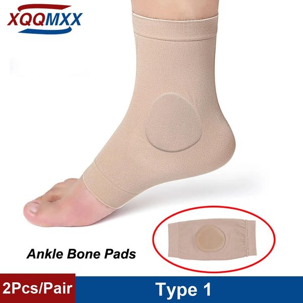 1 Par De Mangas De Tobillo De Gel Con Calcetines Acolchados Para Patinaje Hueso Almohadillas Para Patinaje ArtíStico Hockey Patinaje En LíNea Senderismo-image