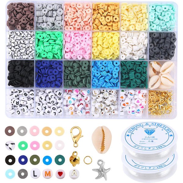 Kit De FabricacióN De Pulseras De Cuentas Con 24 Ranuras, Caja De Cuentas Para Hacer Joyas, Pulseras Y Collares Hechos A Mano Varios Colores-image