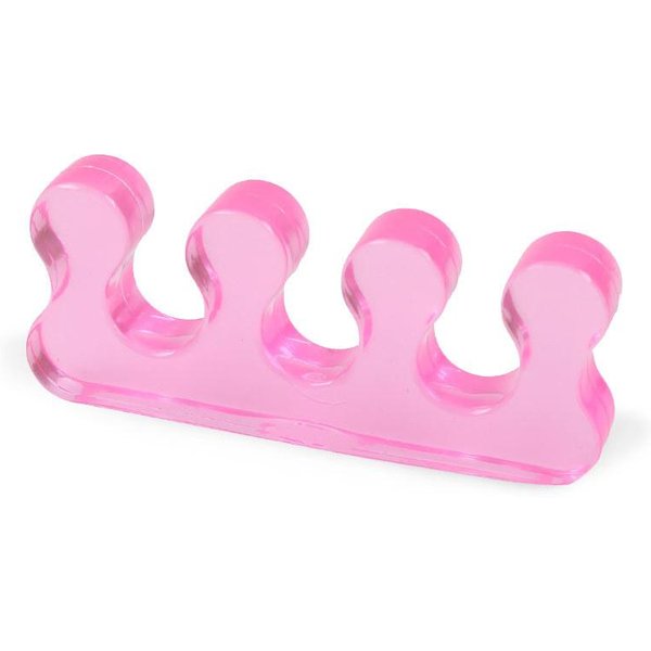 Separador De Dedos De Silicona Suave Separadores Flexibles De Dedos De Silicona Suave Para Esmalte De UñAs Herramientas De Pedicura Pink-image