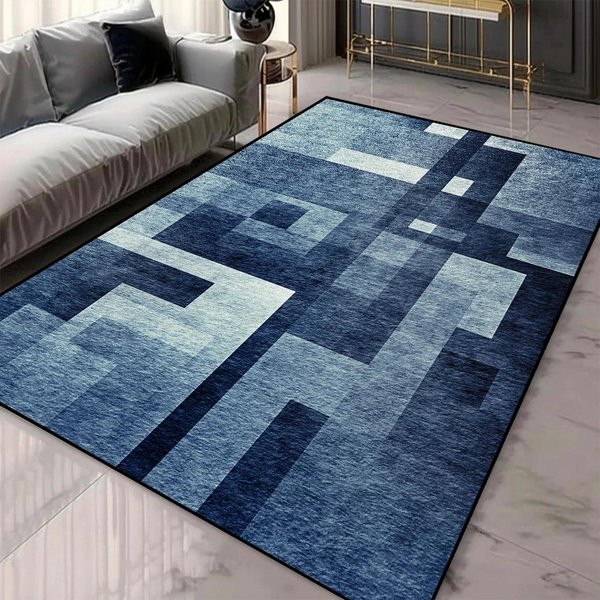 Dywan W Stylu Nordyckim Ze Wzorem Geometrycznym Dywan Do Salonu Do DużEgo Pokoju MożNa Prać W Pralce AntypośLizgowy Europejski Dywan Z Imitacji Kaszmiru 40X60CM-image