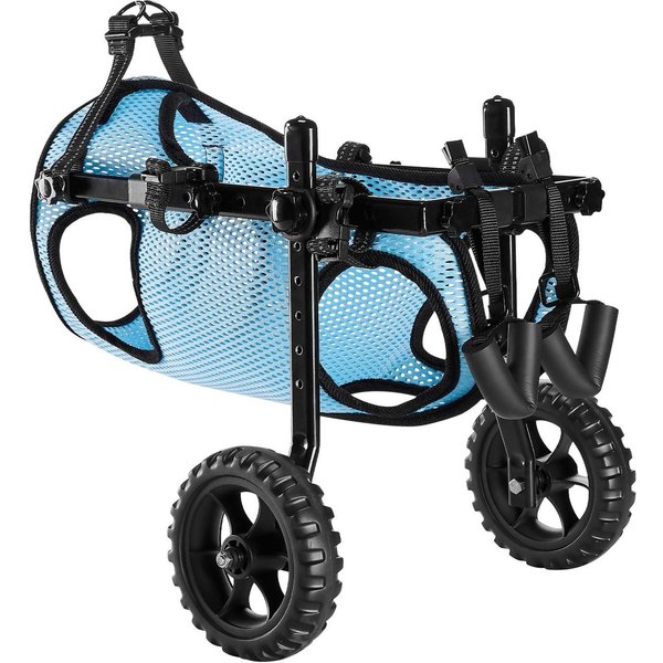 Silla De Ruedas Para Perros De Patas Traseras, Silla De Ruedas Ajustable De 2 Ruedas Para Mascotas, Carrito Ligero Para Perros Con Ruedas Amortiguadoras, Silla De Ruedas De Soporte De Movilidad Para-image