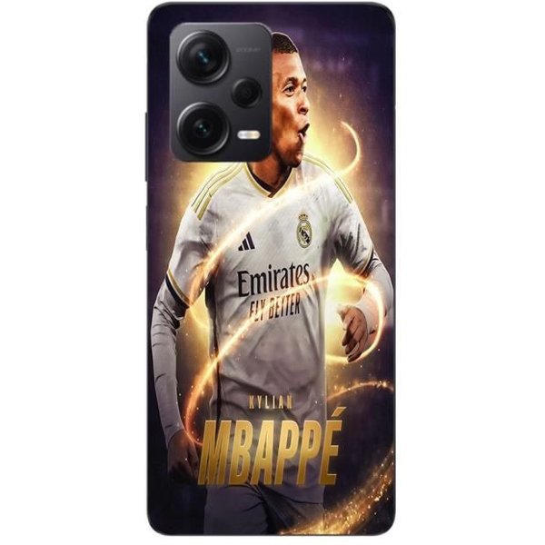 Coque Maniacase Pour Xiaomi Redmi Note 12 Pro Kylian Mbappe Real Madrid Wallpaper-image