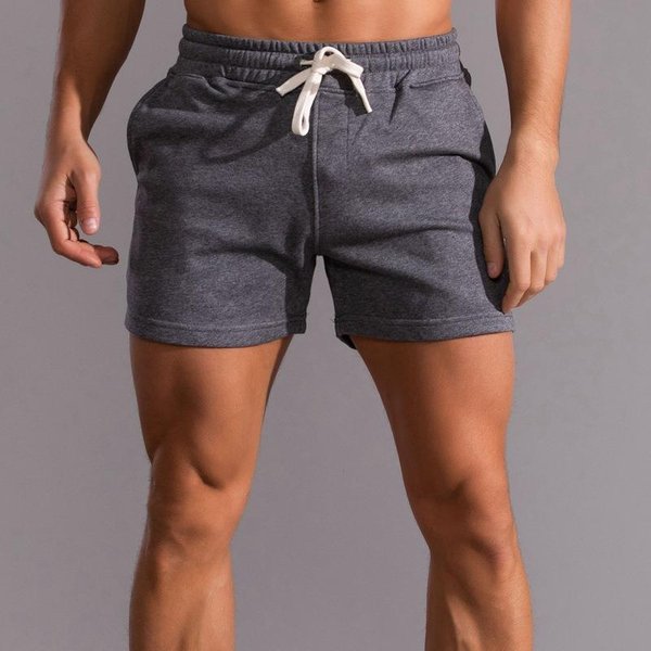 Pantalones Cortos De AlgodóN Para Fitness, Pantalones Cortos De Verano Para Hombre, Pantalones Cortos De Baloncesto Informales De Gran TamañO, Pantalones Cortos Deportivos, Pantalones Deportivos Para Correr L Gris Oscuro-image