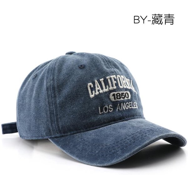 Modna Casualowa Czapka Baseballowa Dla Kobiet MężCzyzn BawełNiana MięKka Czapki Z Daszkiem Unisex Haft Los Angeles Snapback Czapka Turystyczna Ochrona Przeciw SłOńCu Czapki Adjustable-image