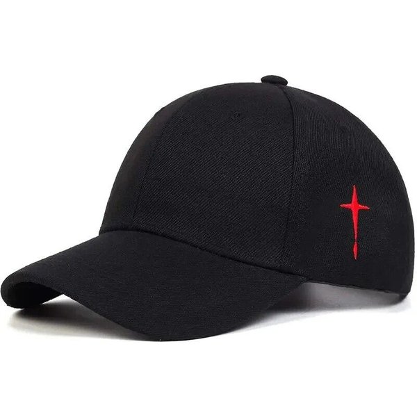 Unisex Proste KrzyżYki Krople Wody Haftowane Czapki Baseballowe Wiosna I Jesień Outdoor Regulowana Codzienna Czapka Czapka PrzeciwsłOneczna Adjustable-image