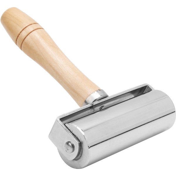 Rodillo De Borde De Prensa De Cuero DIY ArtesaníA De Cuero Mango De Madera Herramienta Para Rodar Bordes Platas 26Mm 1.02In-image