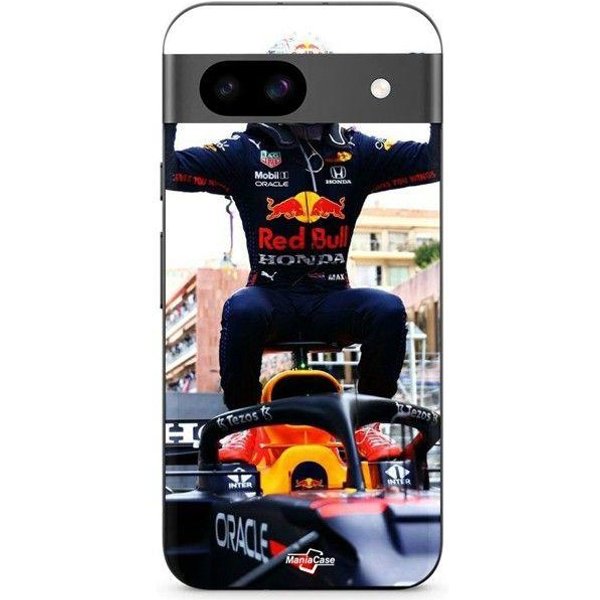 Coque - Maniacase - Google Pixel 8A - Silicone - Souple - Max Verstappen F1 Negro-image