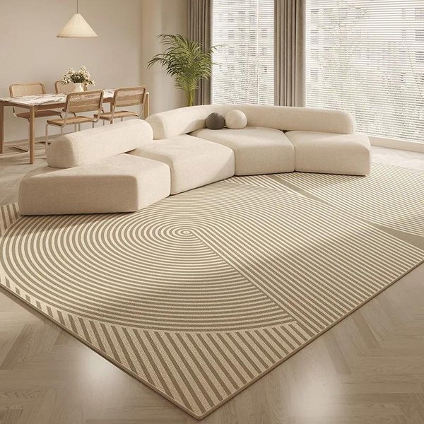 Alfombra Minimalista Moderna Extra Grande Suave Antideslizante Anti-Manchas Lujo Felpudo Alfombra De Piso Sala De Estar Dormitorio Alfombras 120*160Cm-image
