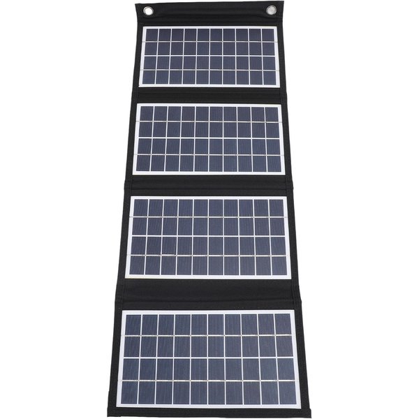 Panel Solar PortáTil 30W 5V Cargador De Panel Solar Plegable Con Salidas USB Duales Para Camping Al Aire Libre Gray-image
